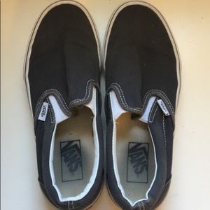 Dark Grey Slip On Vans